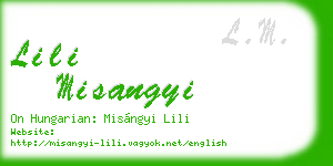 lili misangyi business card